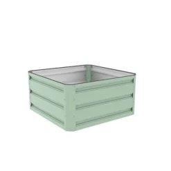 Metal Raised Garden Bed - Light Green -Fresh Sprout GB A cut